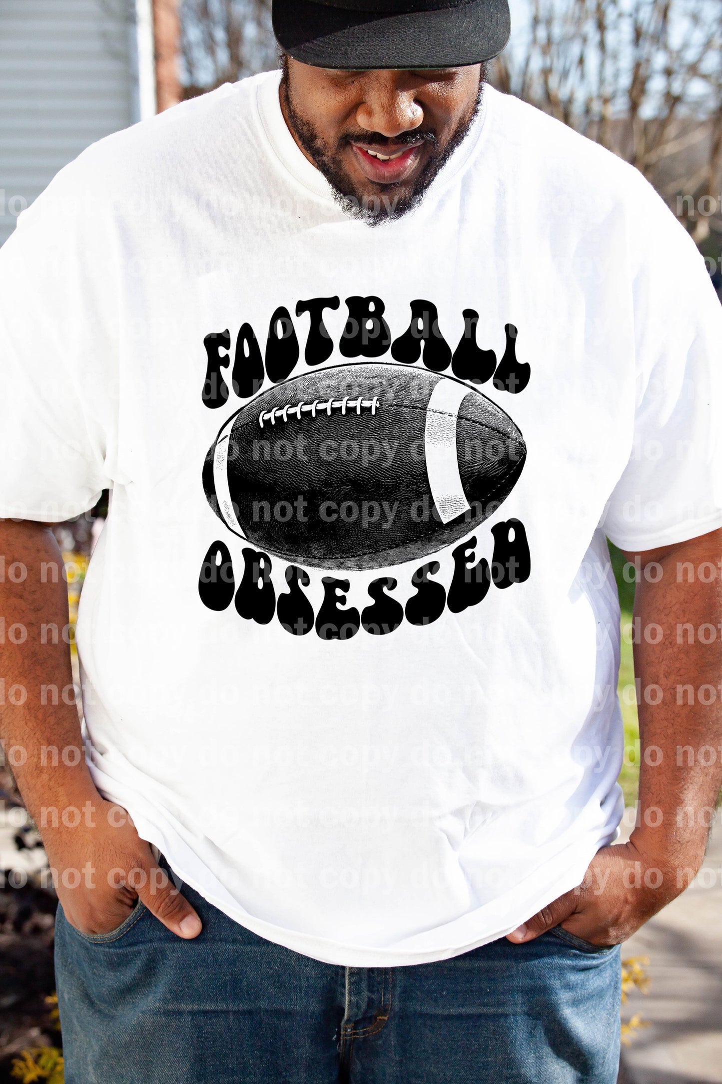 Football Obsessed Full Color/One Color Dream Print or Sublimation Print
