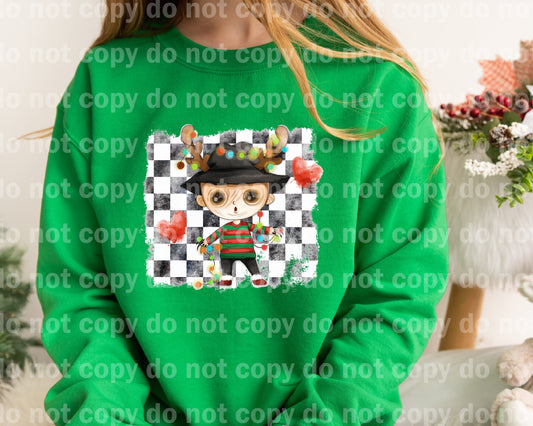 Freddy Christmas Checkered Dream Print or Sublimation Print