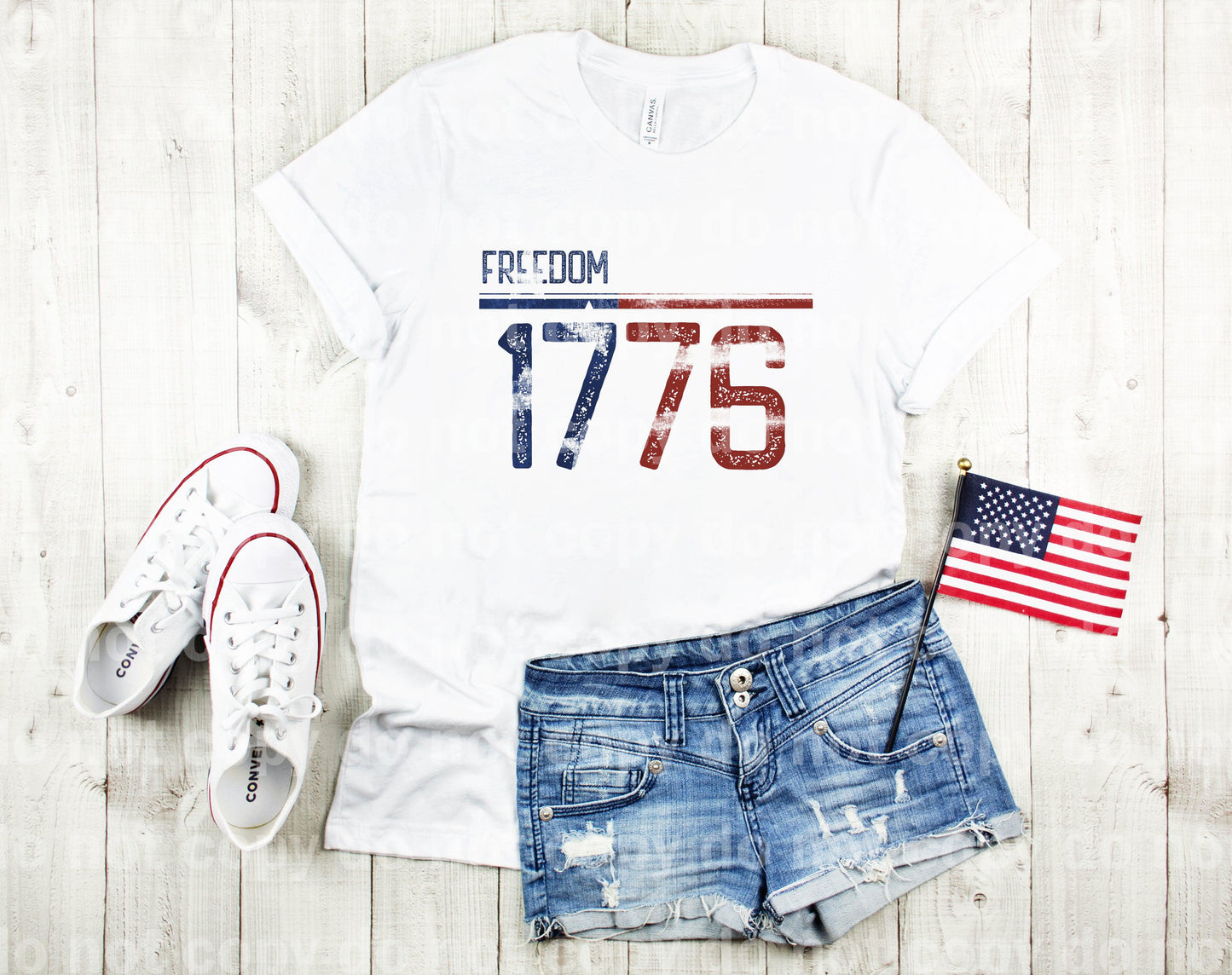 Freedom 1776 Red White Blue Dream Print or Sublimation Print