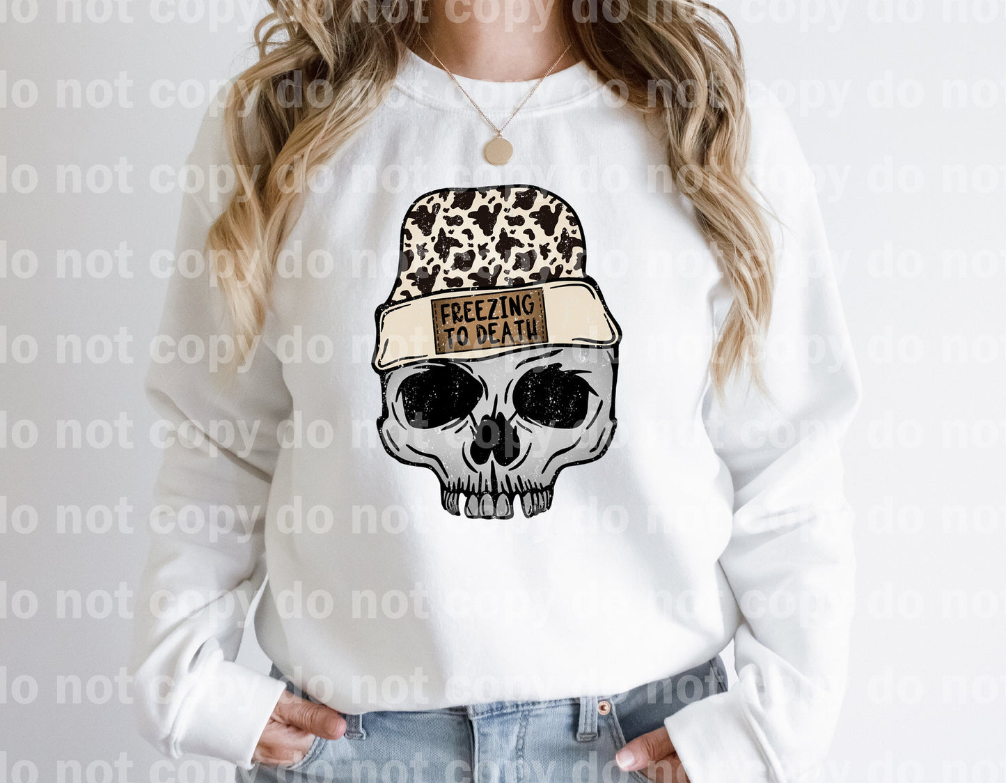 Freezing To Death Cow Print Distressed Full Color/One Color Dream Print or Sublimation Print