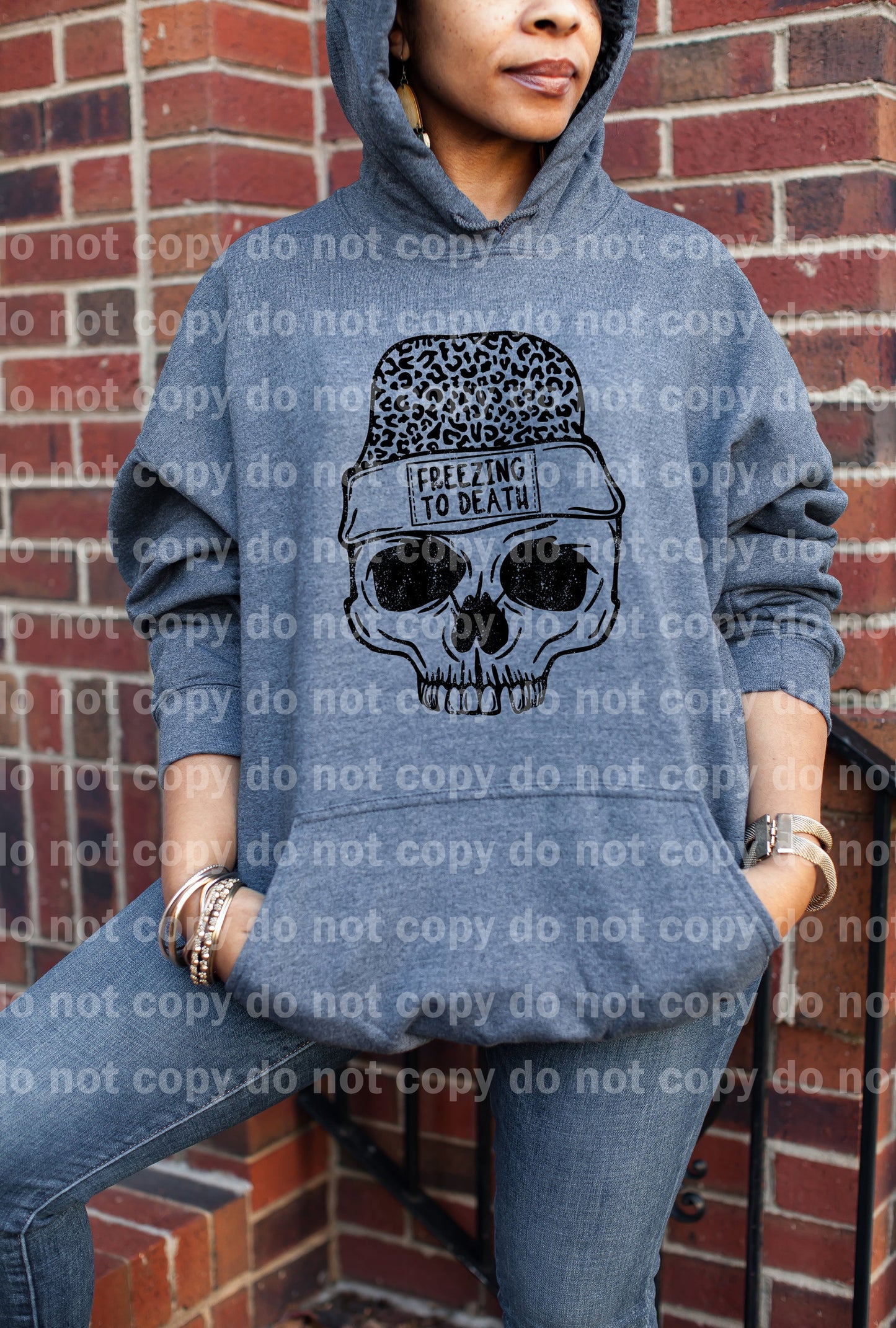 Congelación hasta la muerte angustiada a todo color/impresión de ensueño de un color o impresión de sublimación