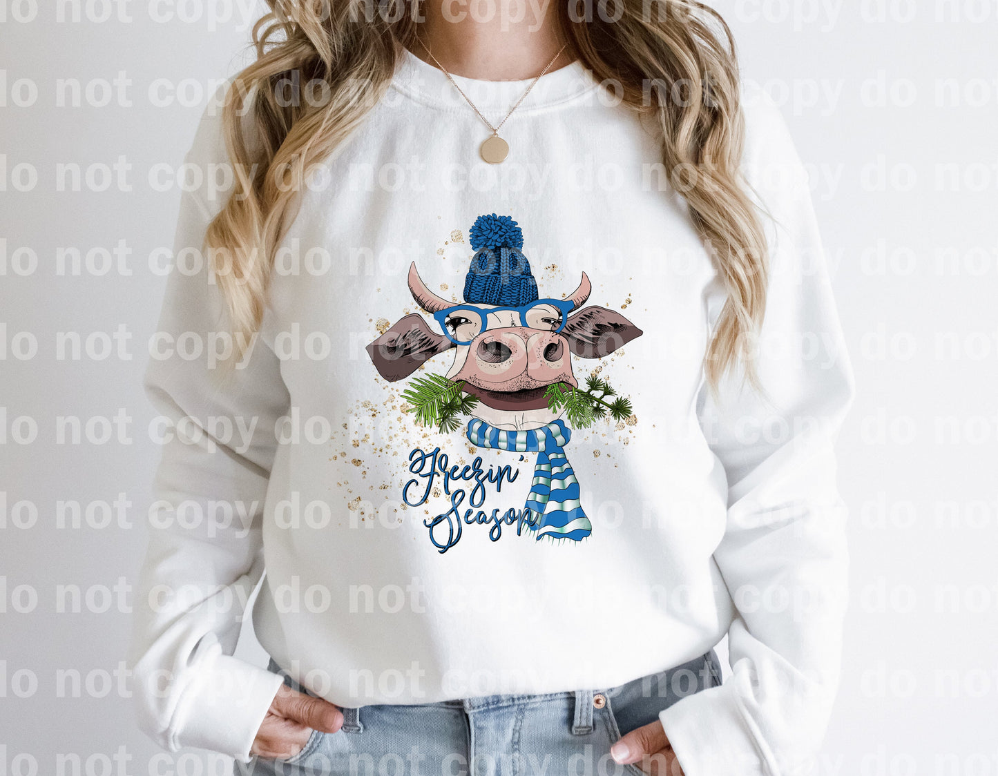 Freezin' Season Cow Dream Print or Sublimation Print