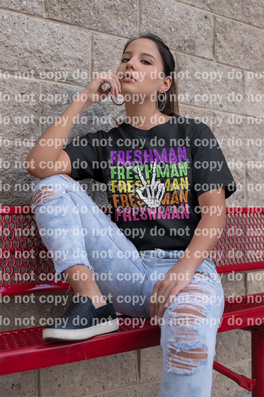 Freshman Skellie Hand Full Color/One Color Dream Print or Sublimation Print