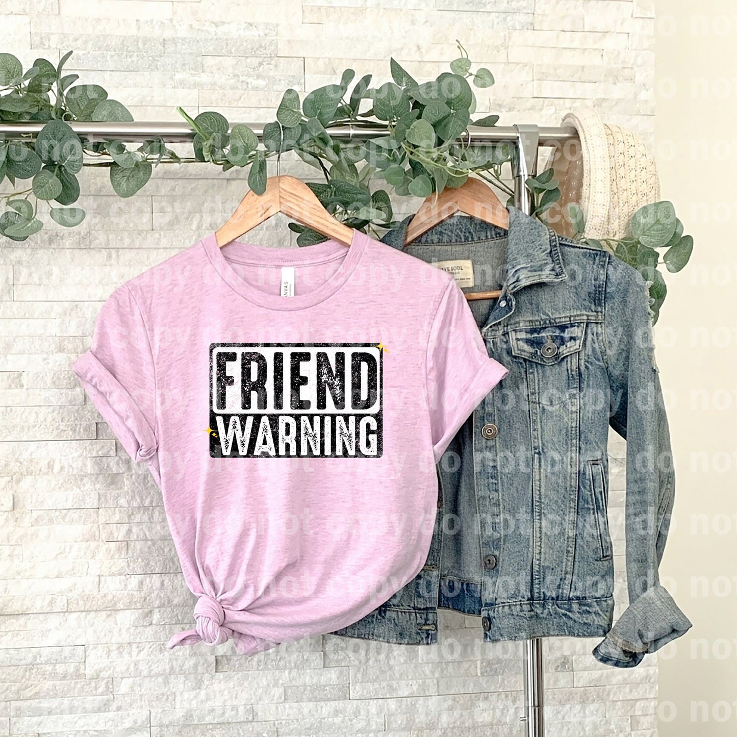 Friend Warning Distressed Dream Print or Sublimation Print