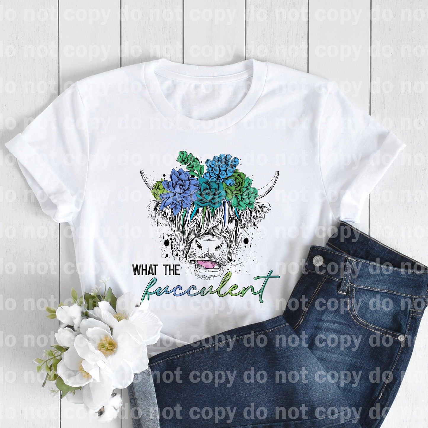 What The Fucculent Cow Full Color/One Color Dream Print or Sublimation Print