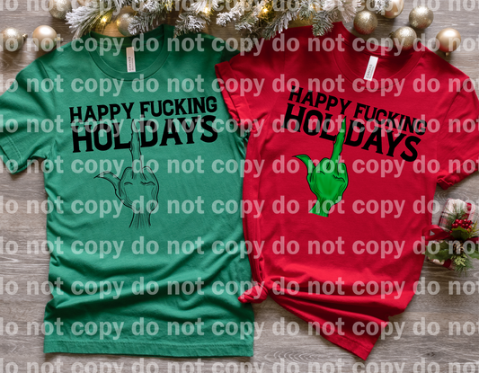 Happy Fucking Holidays Full Color/One Color Dream Print or Sublimation Print