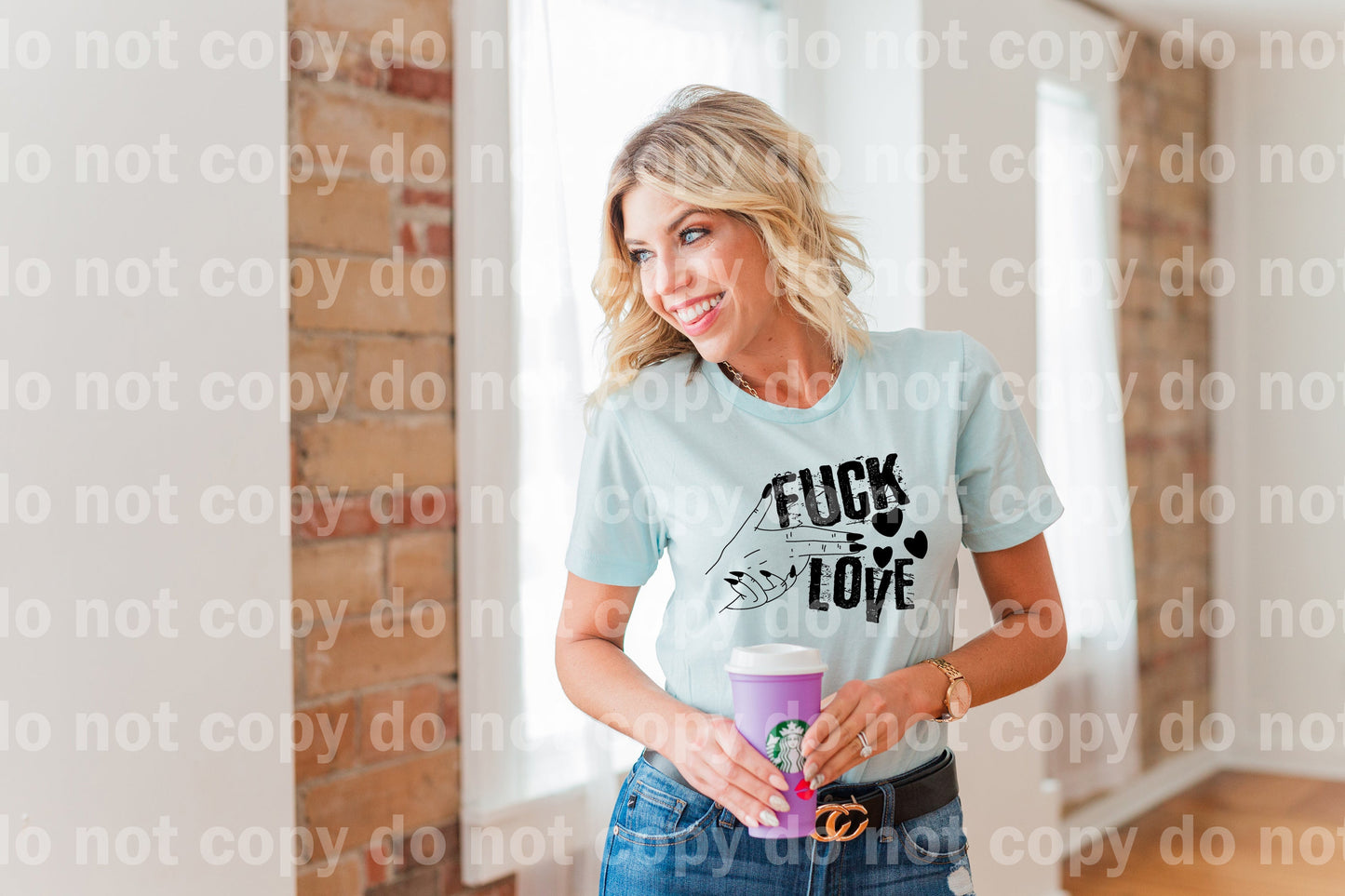 Fuck Love Distressed Dream Print or Sublimation Print