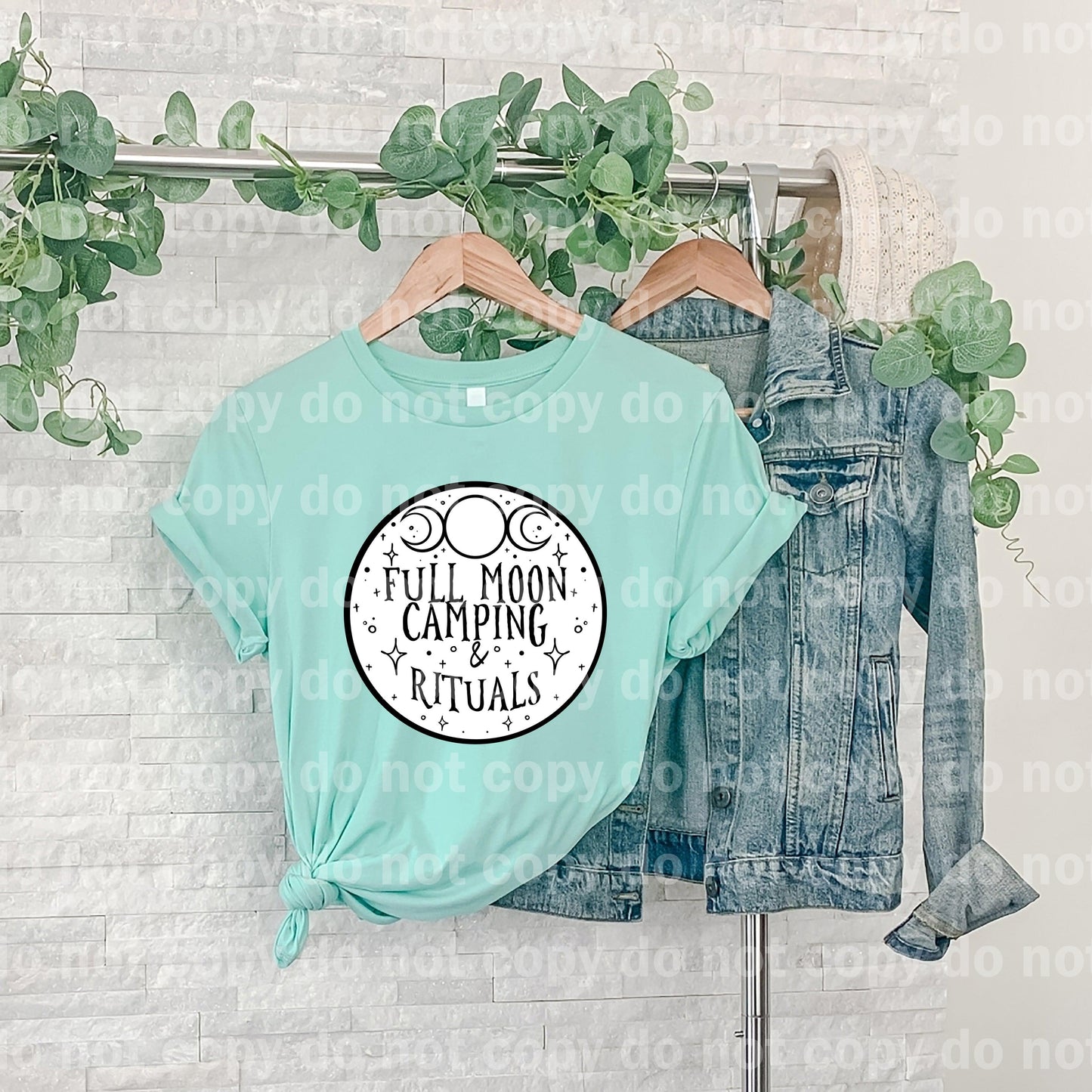 Full Moon Camping & Rituals White Dream Print or Sublimation Print