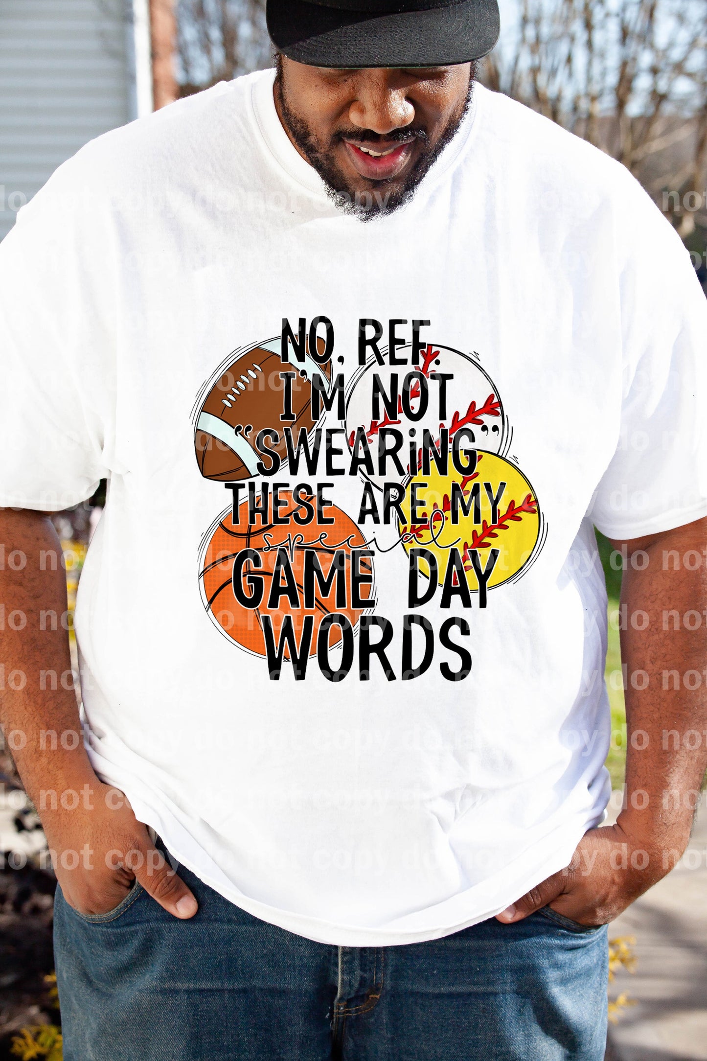 No Ref I'm Not Swearing These Are My Special Game Day Words Multisport Dream Print or Sublimation Print