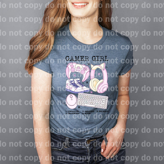 Gamer Girl Pink Chart Dream Print or Sublimation Print