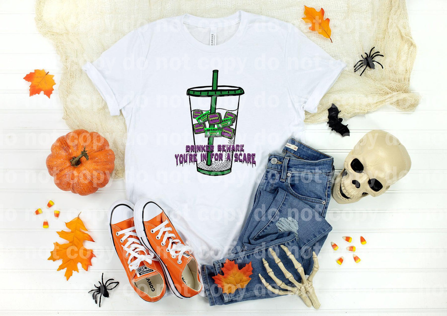 Drinker Beware You're In For A Scare GB Full Color/One Color Dream Print or Sublimation Print