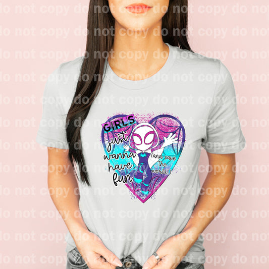 Girls Just Wanna Have Fun And Save The World Dream Print or Sublimation Print