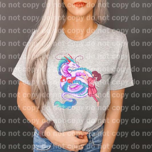 A Dragon And A Girl Dream Print or Sublimation Print