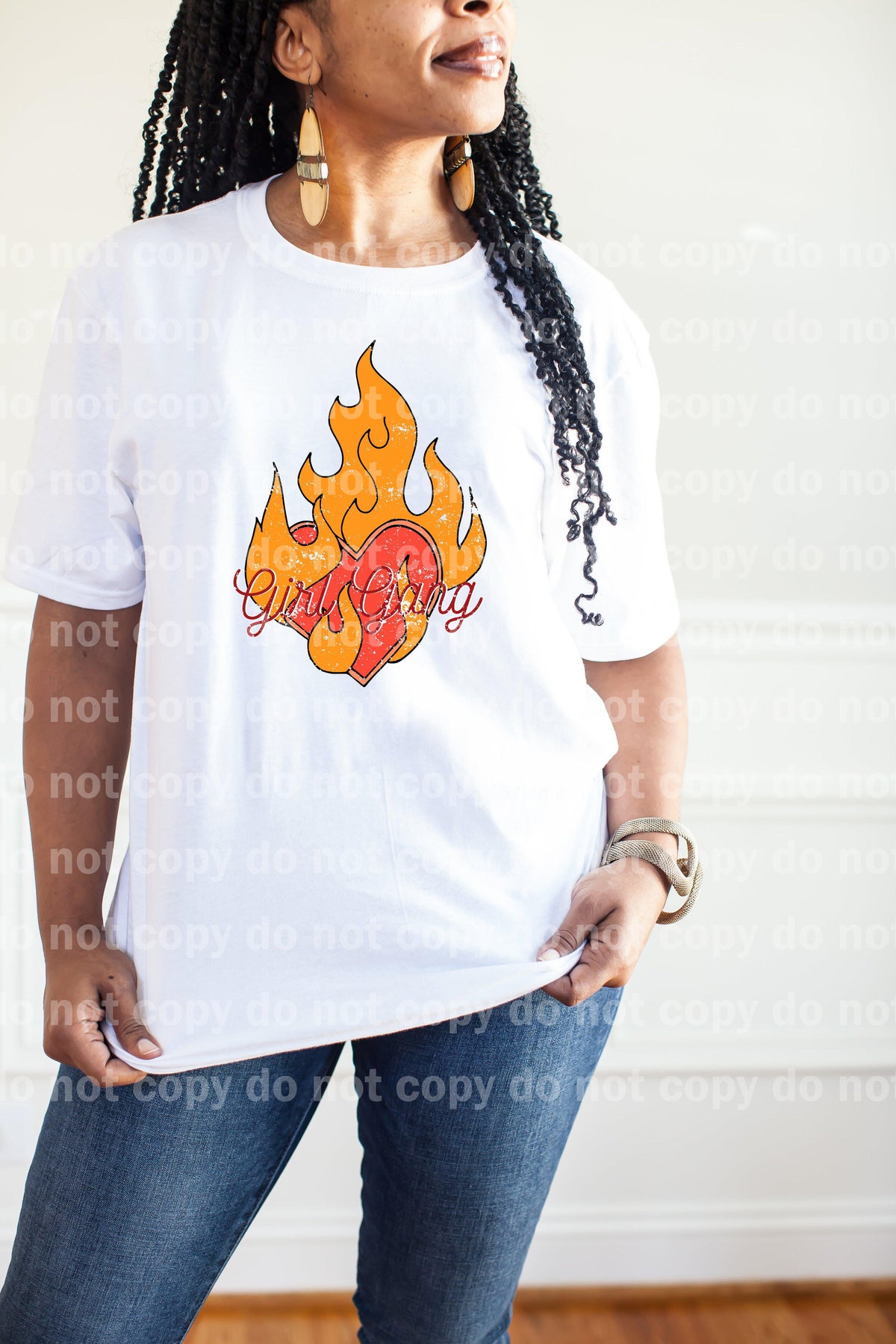 Girl Gang Heart Flame Dream Print or Sublimation Print