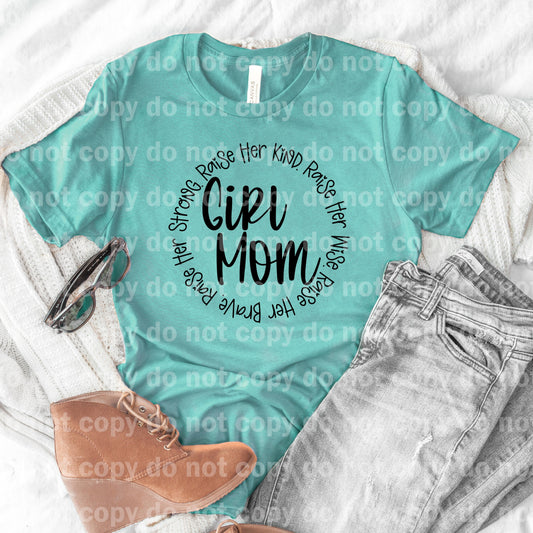 Girl Mom Word Circle Dream Print or Sublimation Print