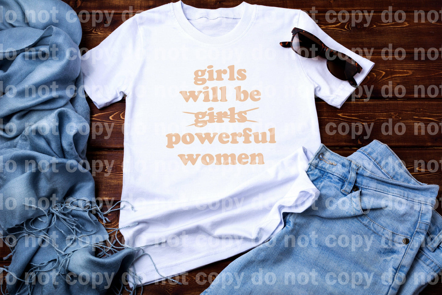 Girls Will Be Powerful Women Typography Dream Print or Sublimation Print