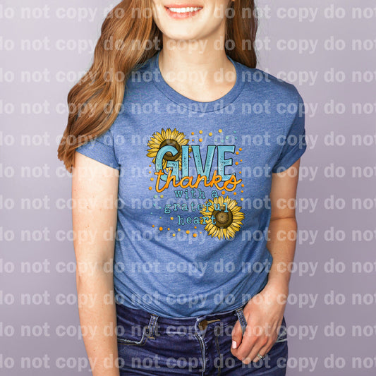 Give Thanks With A Grateful Heart Full Color/One Color Dream Print or Sublimation Print