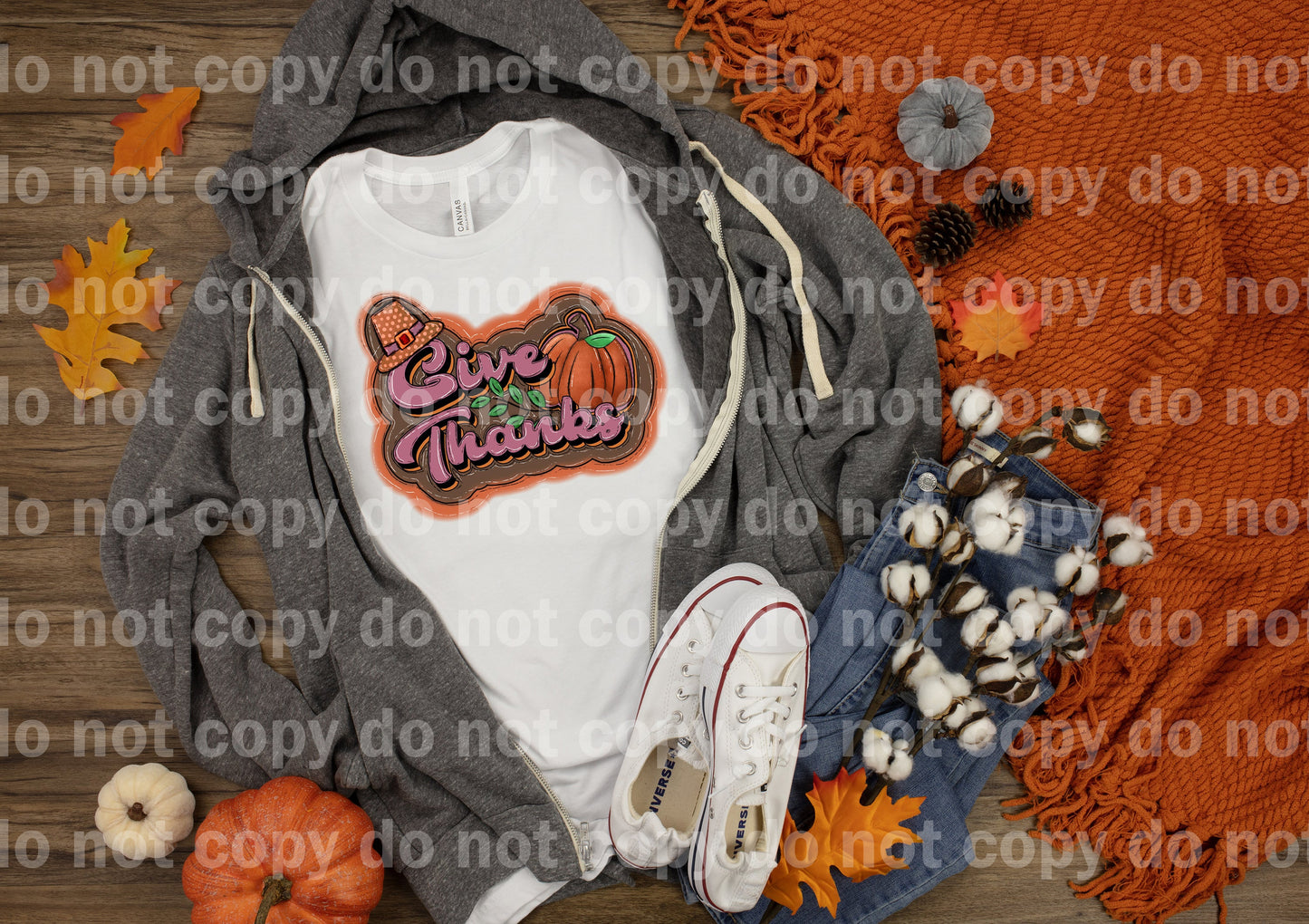 Give Thanks Typography Dream Print or Sublimation Print