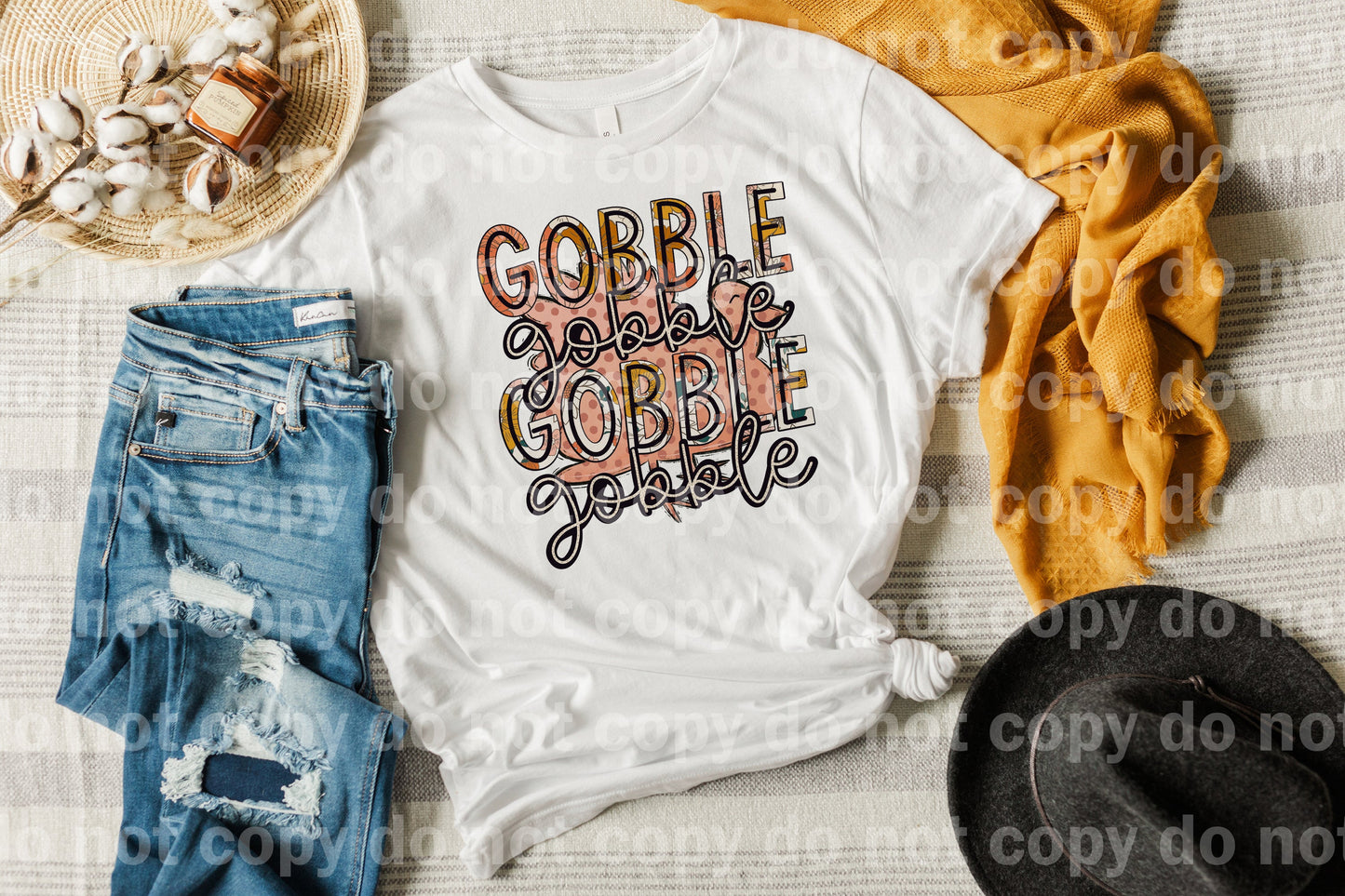 Gobble Gobble Typography Dream Print or Sublimation Print