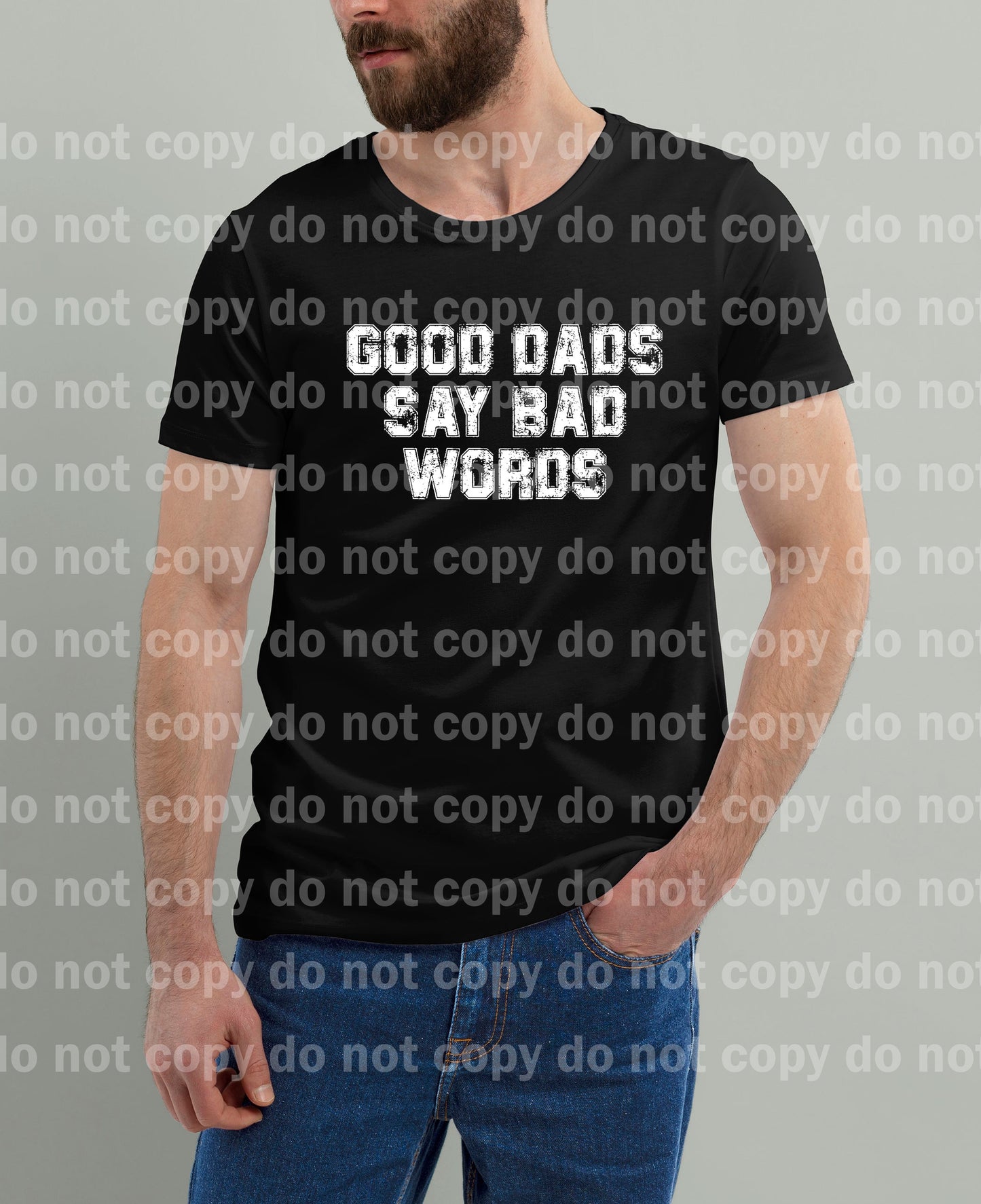 Goods Dads Say Bad Words Black/White Dream Print or Sublimation Print