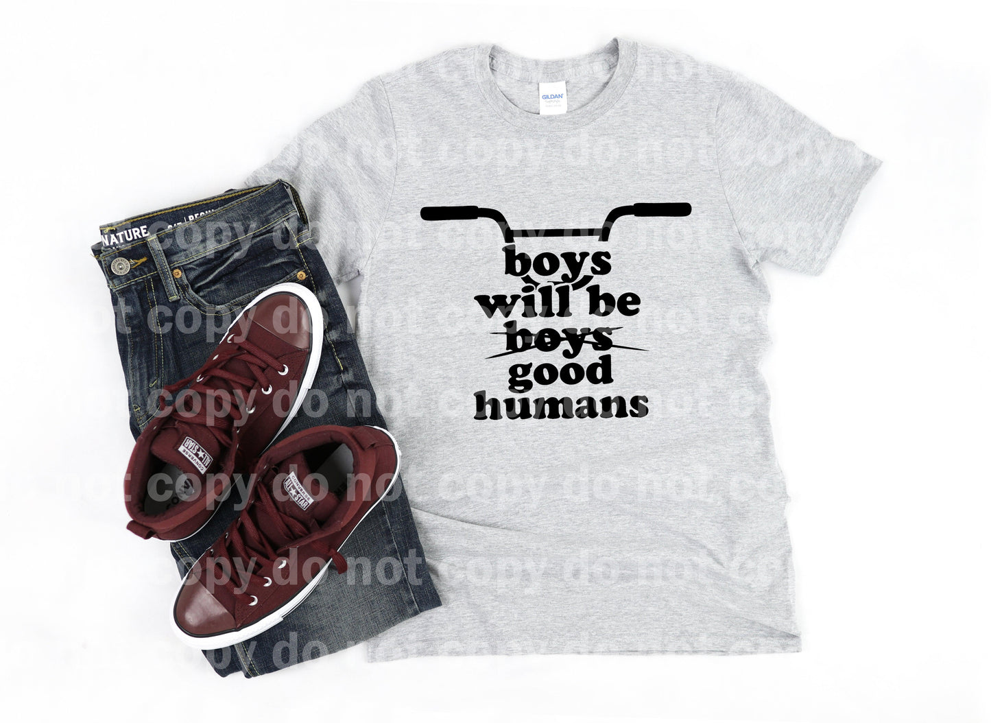 Boys Will Be Good Humans Typography Dream Print or Sublimation Print