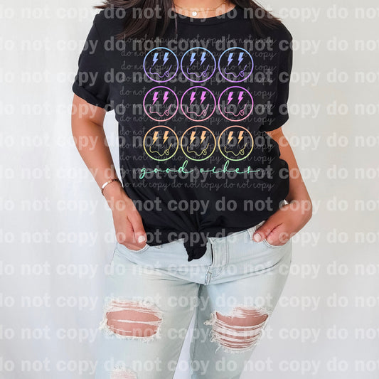 Good Vibes Smiley Full Color/One Color Dream Print or Sublimation Print