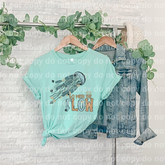 Go With The Flow Feathers Dream print transfer
