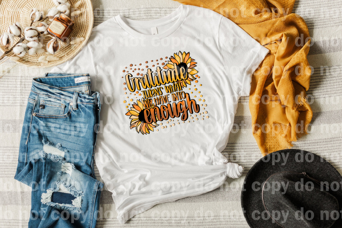 Gratitude Turns What We Have Into Enough Dream Print or Sublimation Print