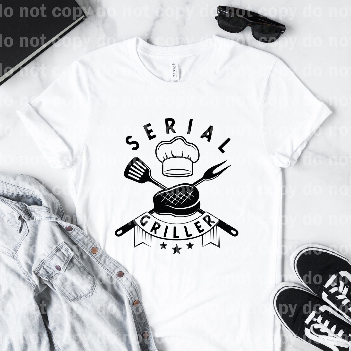 Serial Griller Grill Dad Black/White Dream Print or Sublimation Print