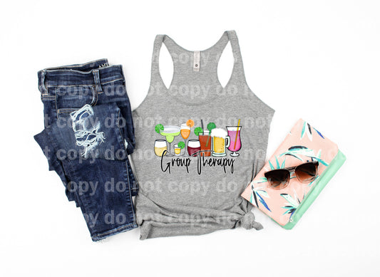 Group Therapy Summer Drinks Wine Beer Whiskey Liquor Dream Print or Sublimation Print