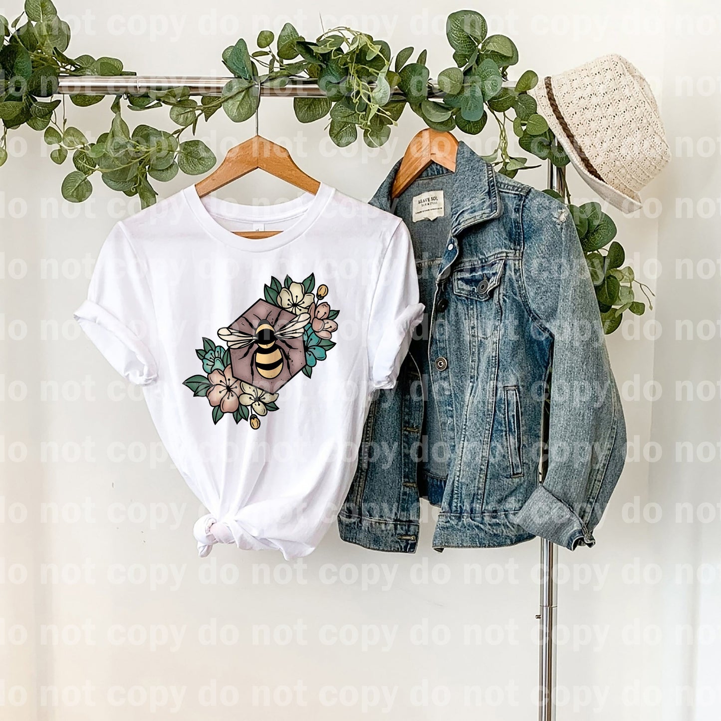 Grunge Boho Bee Dream Print or Sublimation Print