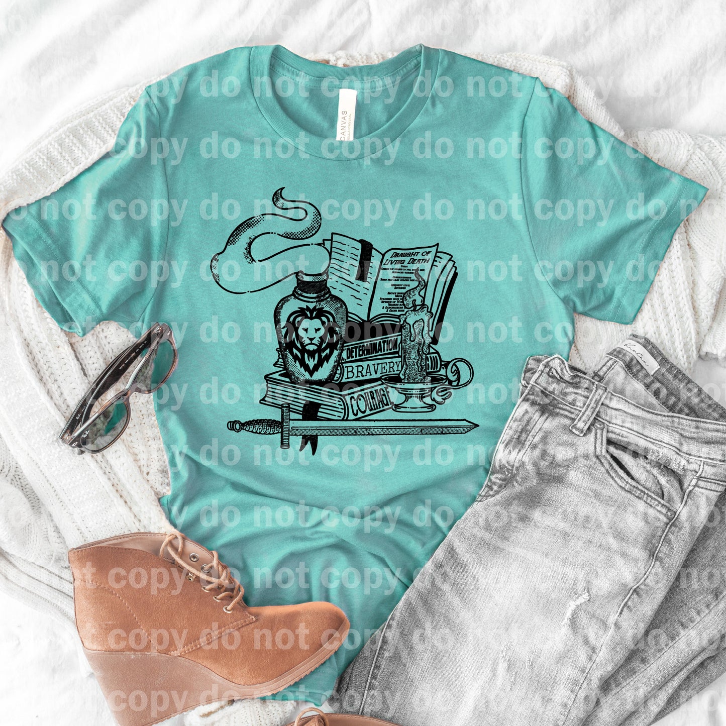 Hp magical Determination Bravery Courage Full Color/One Color Dream Print or Sublimation Print