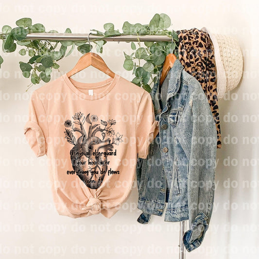 Above All Else Guard Your Heart For Everything You Do Flows From It Dream Print or Sublimation Print