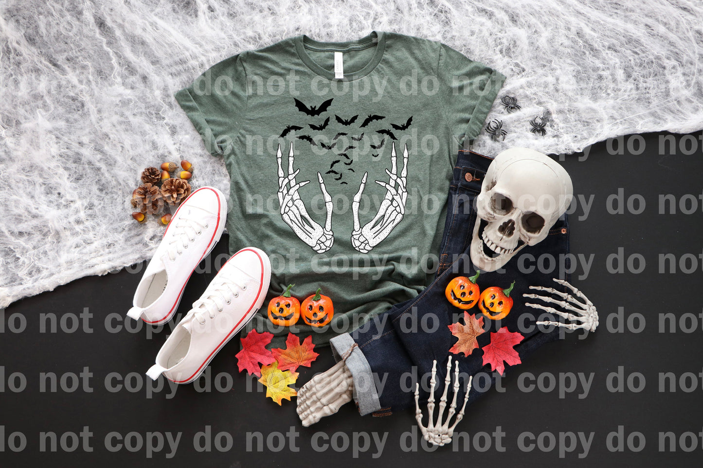 Halloween Bats Skellie Hand Dream Print or Sublimation Print