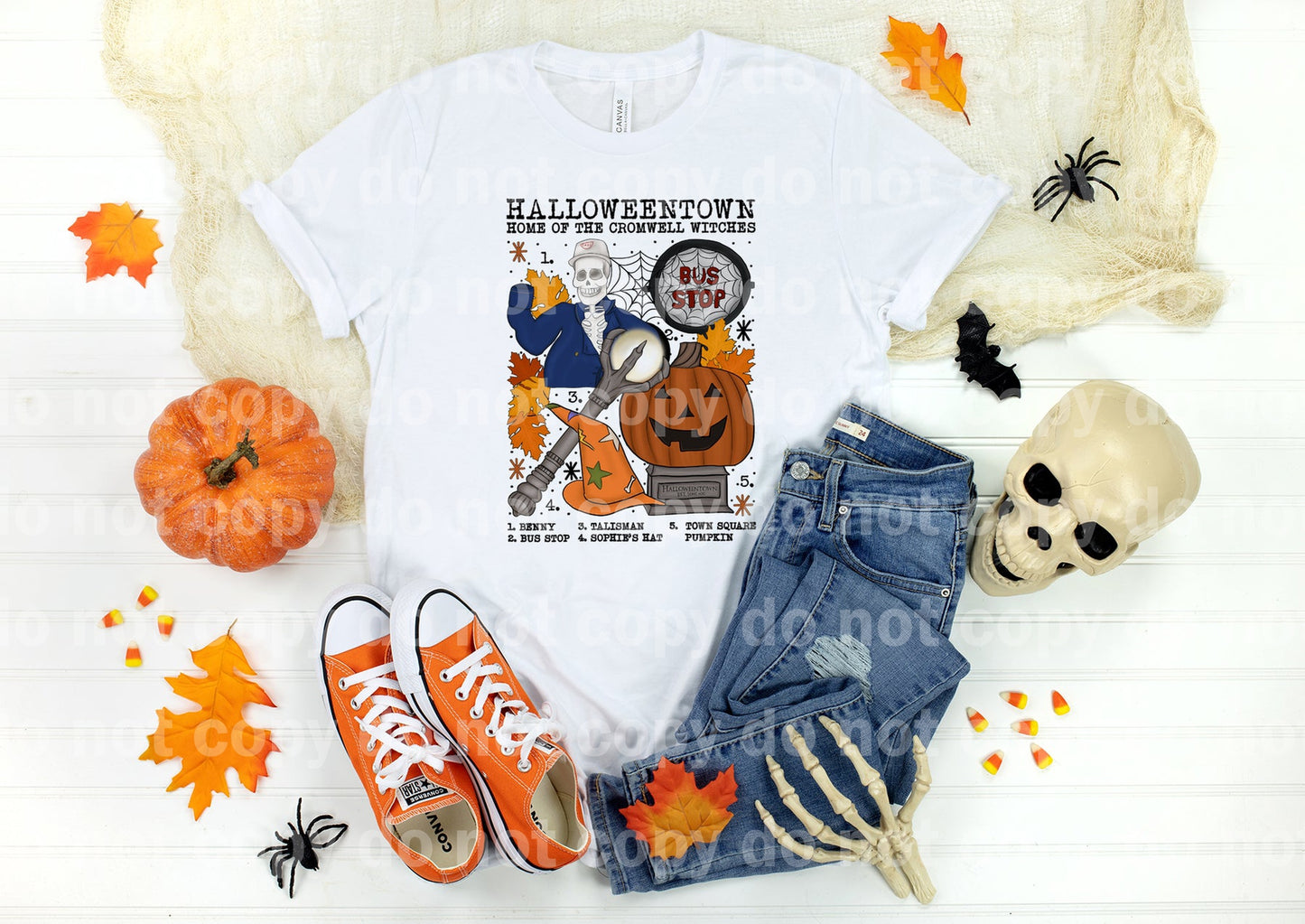 Halloween Town Chart  Home Of The Cromwell Witches Dream Print or Sublimation Print