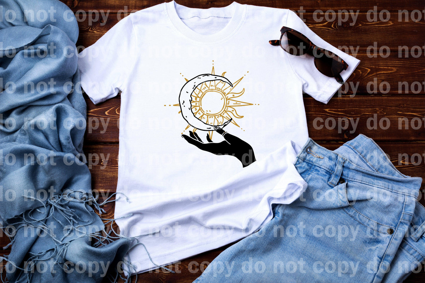 Hand Holding Sun And Moon Dream Print or Sublimation Print