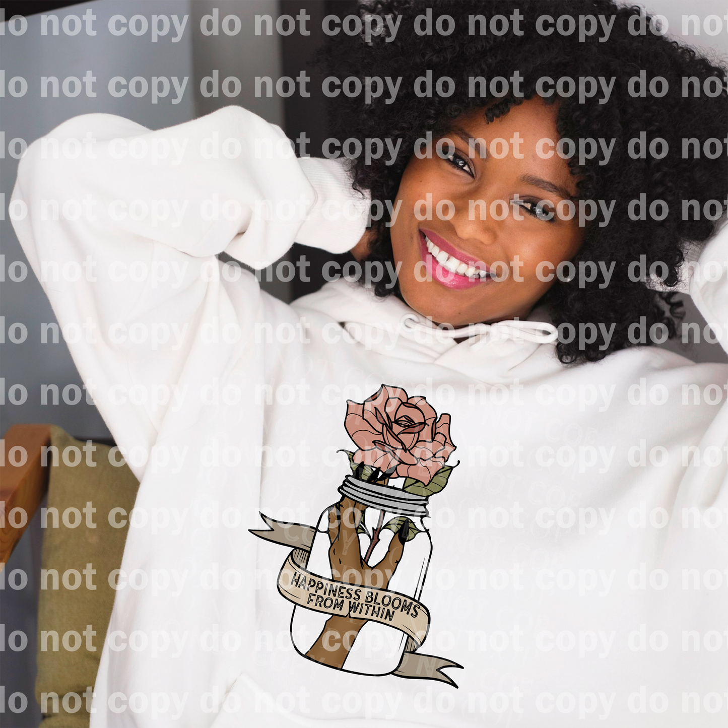 Happiness Blooms From Within Medium Hand Dream Print or Sublimation Print