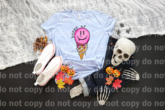 Happy AF Ice Cream Smiley Dream Print or Sublimation Print