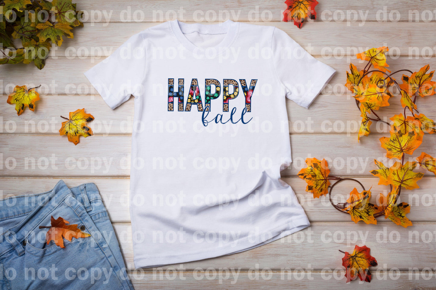 Happy Fall Flower Dream Print or Sublimation Print