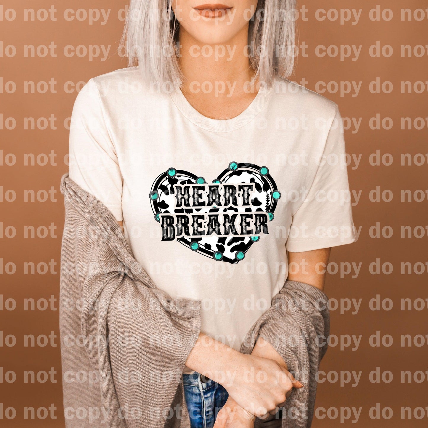 Heart Breaker Cowhide Dream Print or Sublimation Print