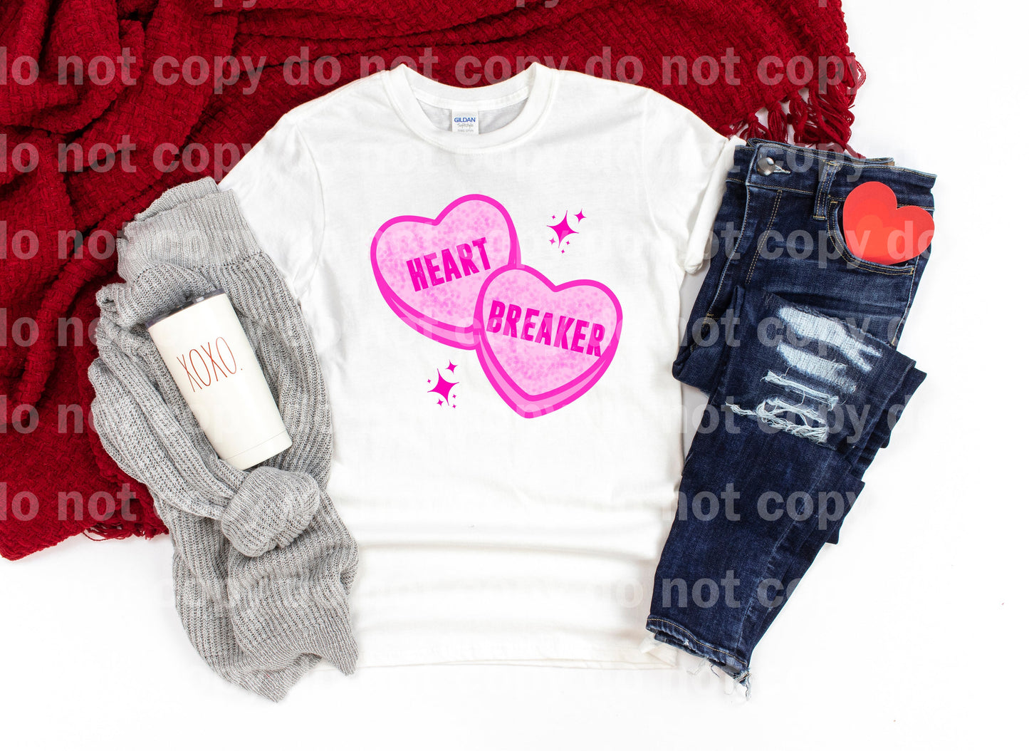 Heartbreaker Hearts Distressed Dream Print or Sublimation Print