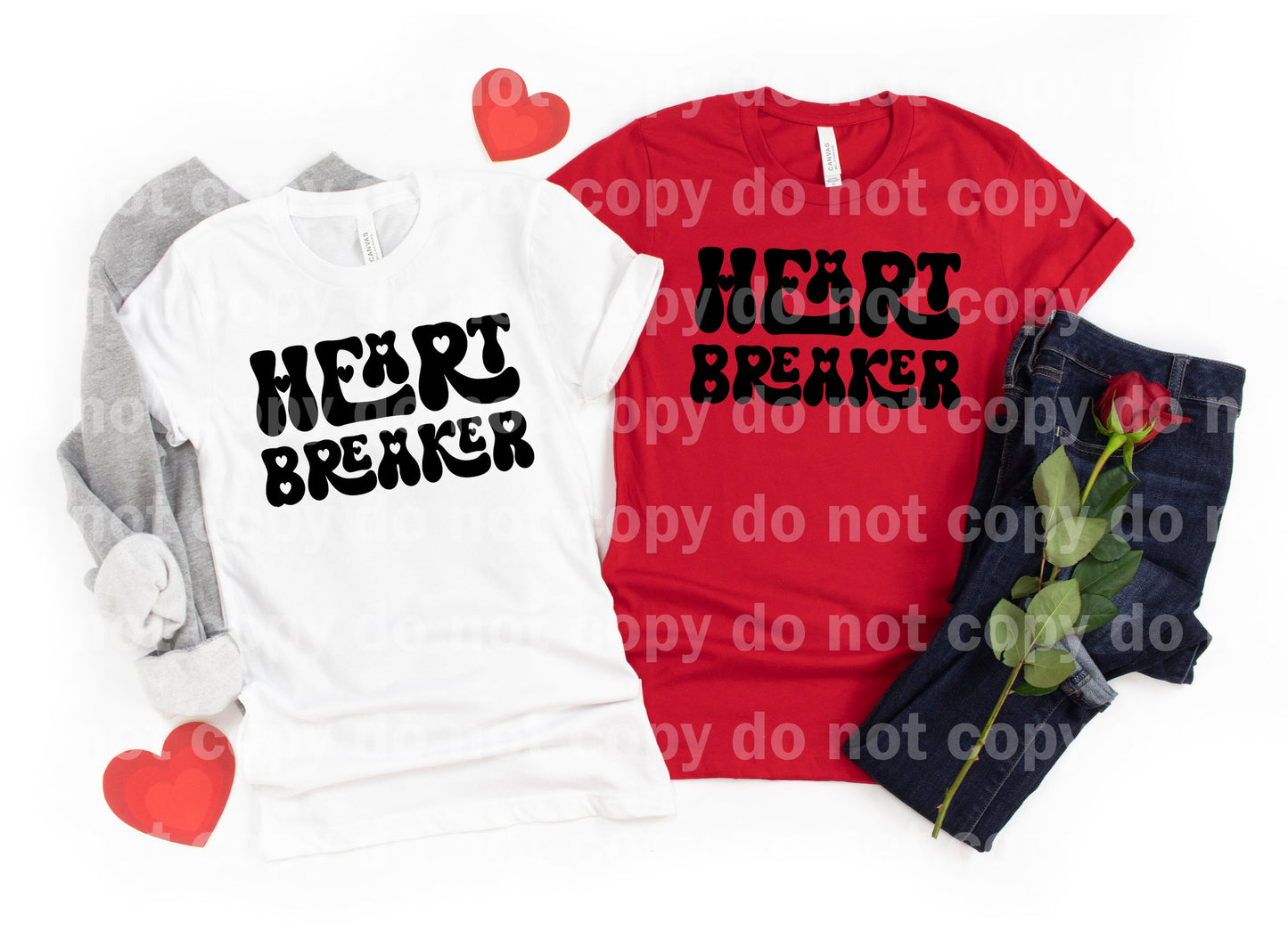 Heart Breaker Typography Black/White Dream Print or Sublimation Print