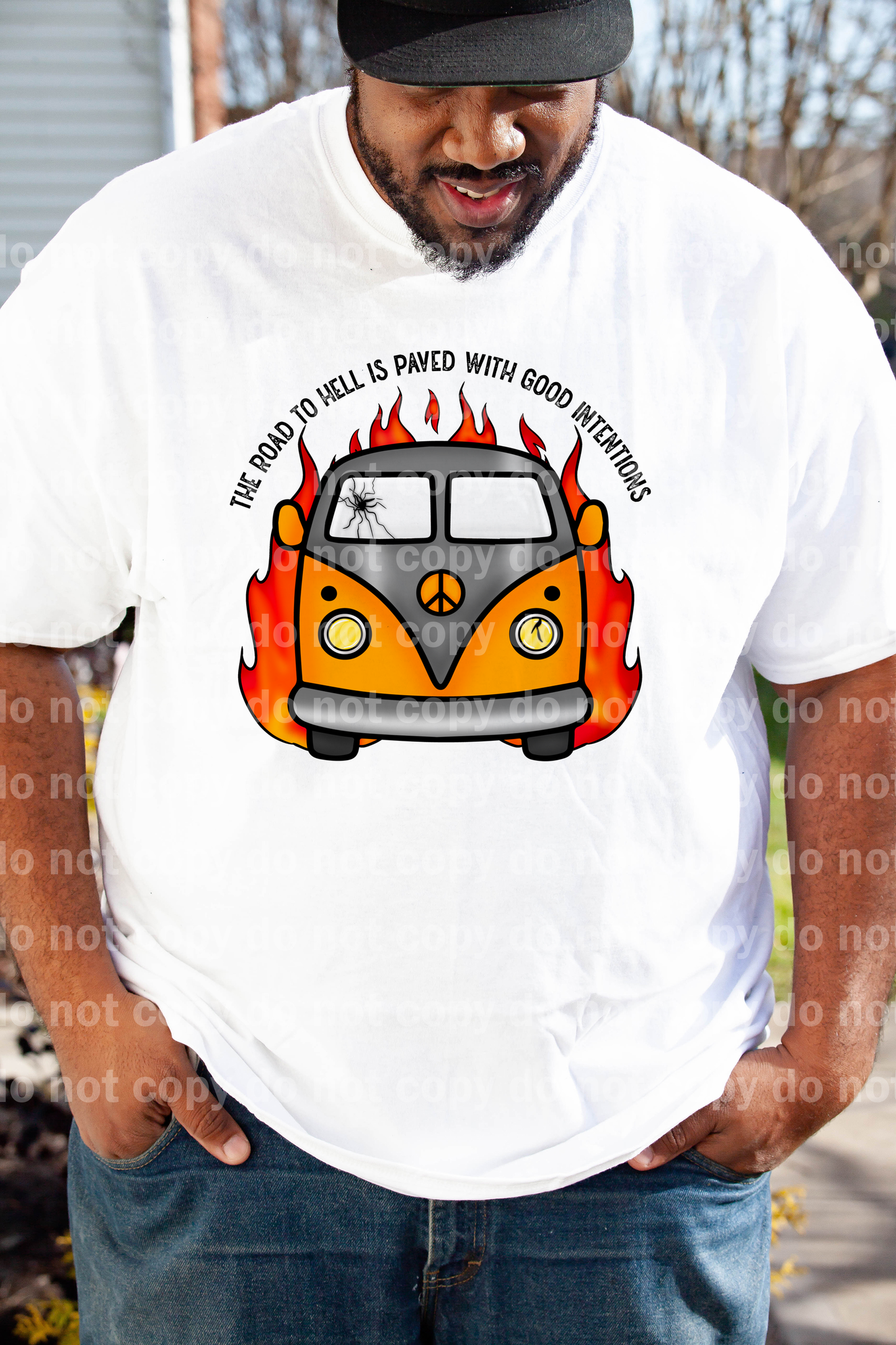 The Road To Hell Is Paved With Good Intentions Distressed Dream Print or Sublimation Print