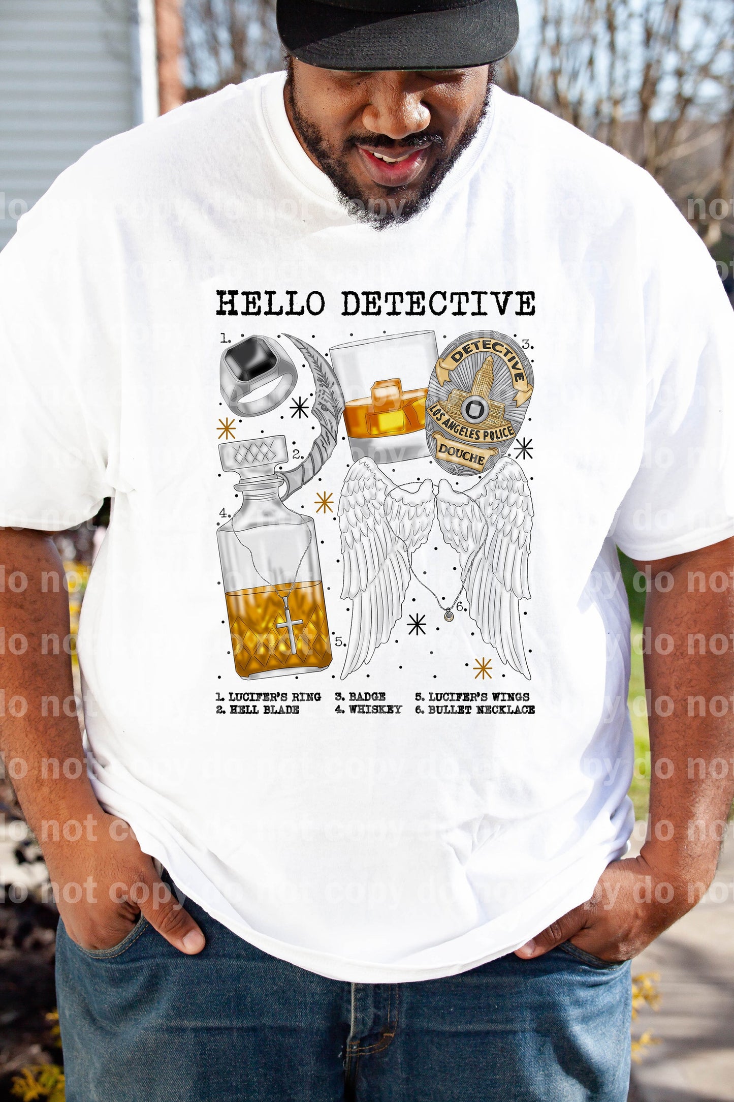 Hello Detective Lucifer Chart Dream Print or Sublimation Print
