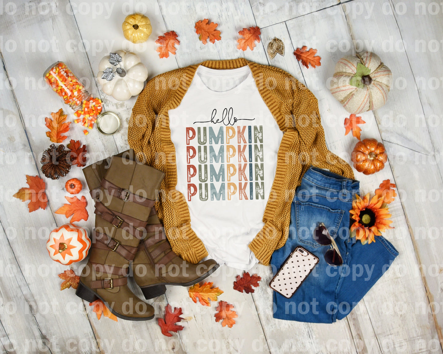 Hello Pumpkin Stacked Dream Print or Sublimation Print