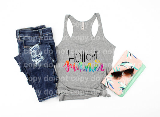 Hello Summer Typography Dream Print or Sublimation Print