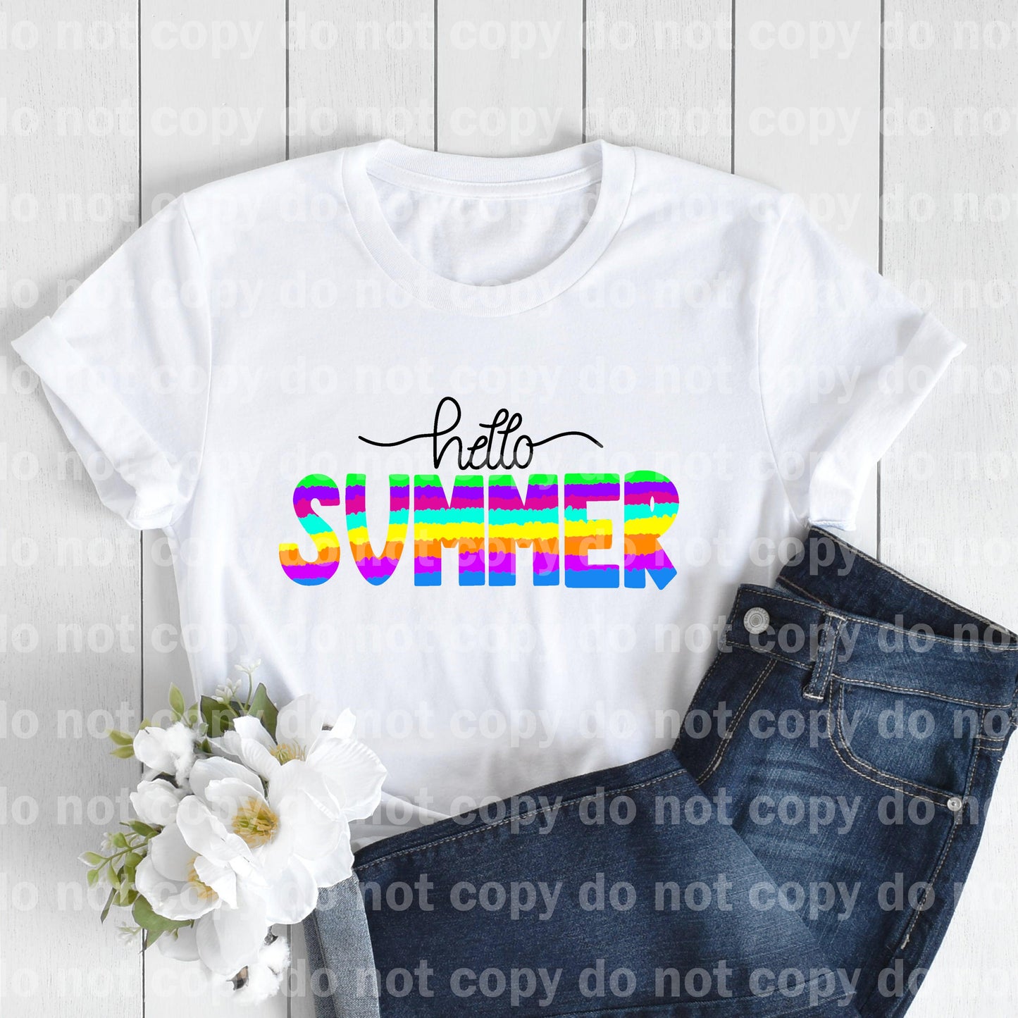 Hello Summer Colorful Dream Print or Sublimation Print