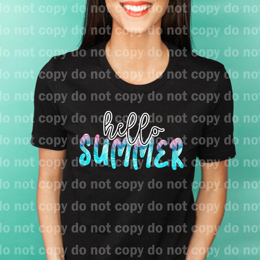 Hello Summer Typography Dream Print or Sublimation Print