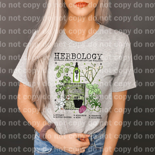 Herbology Chart Dittany Bottle Dropper Mistletoe Mint Textbook Gillyweed Dream Print or Sublimation Print