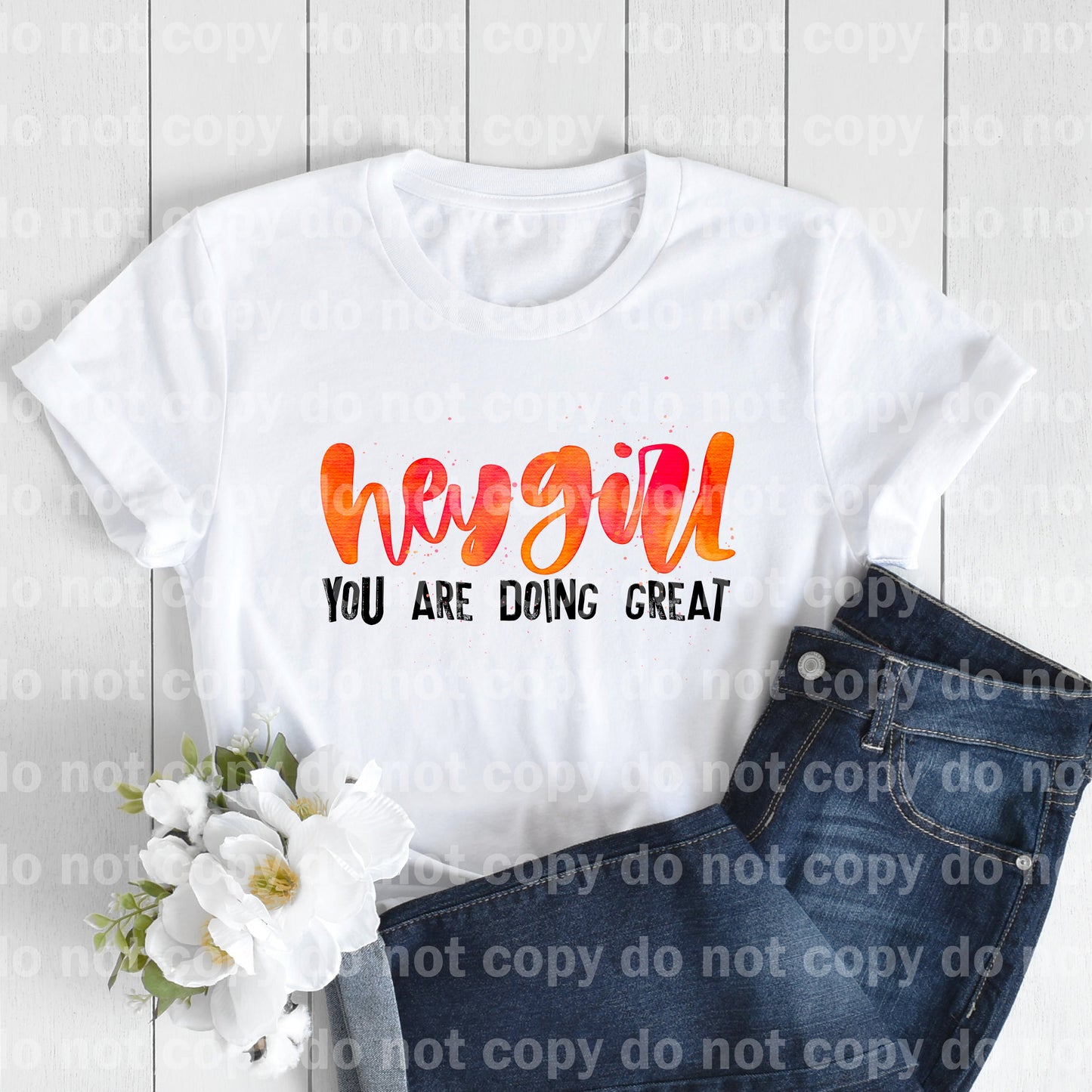 Hey Girl You Are Doing Great Typography Dream Print or Sublimation Print